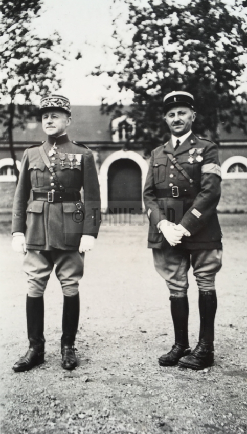 Général Texier et Capitaine Berthelot 14 juillet 1939